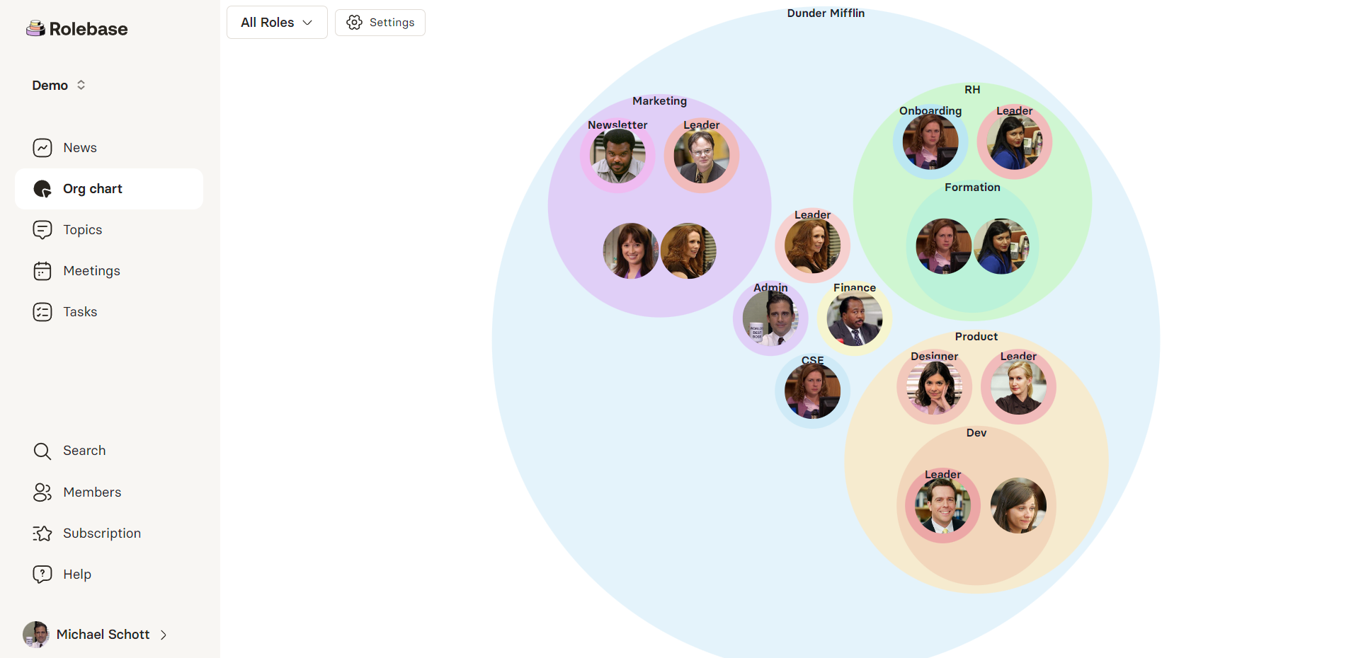 screenshot of Rolebase