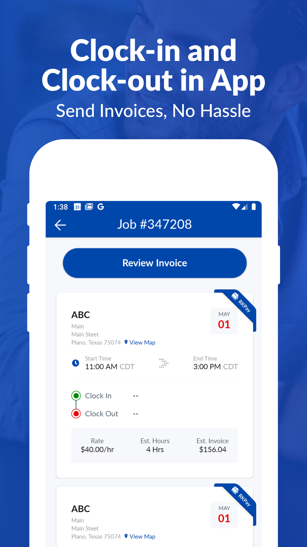 screenshot of RollKall