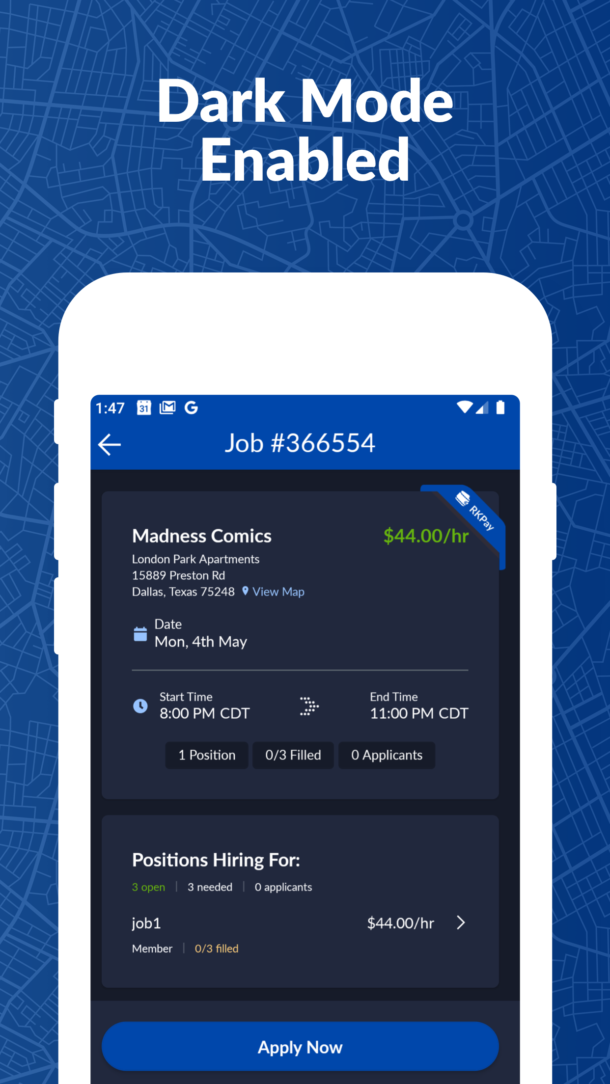 screenshot of RollKall