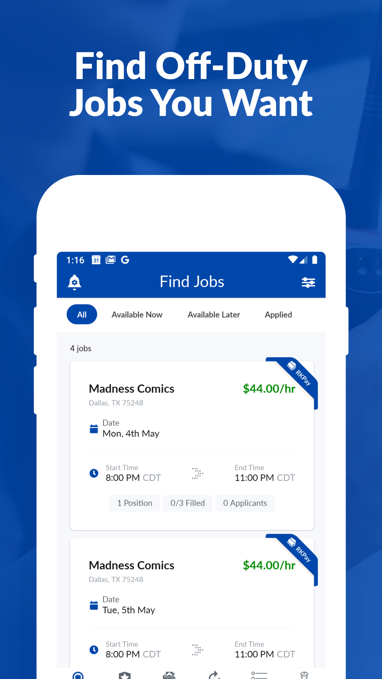 screenshot of RollKall