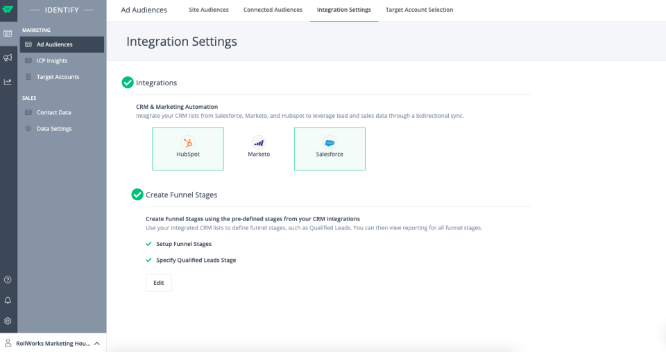 screenshot of RollWorks