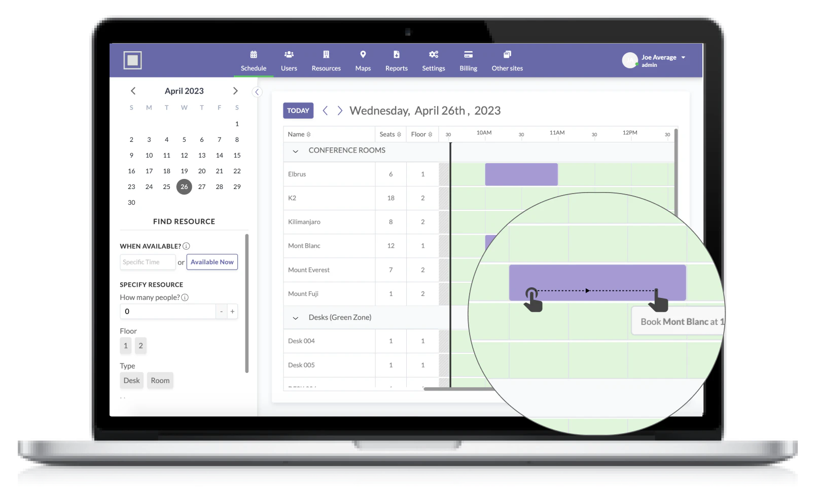screenshot of Roomzilla
