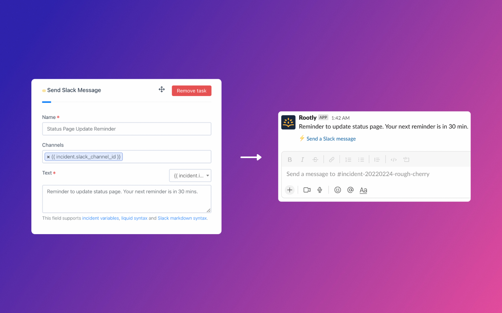 screenshot of Rootly