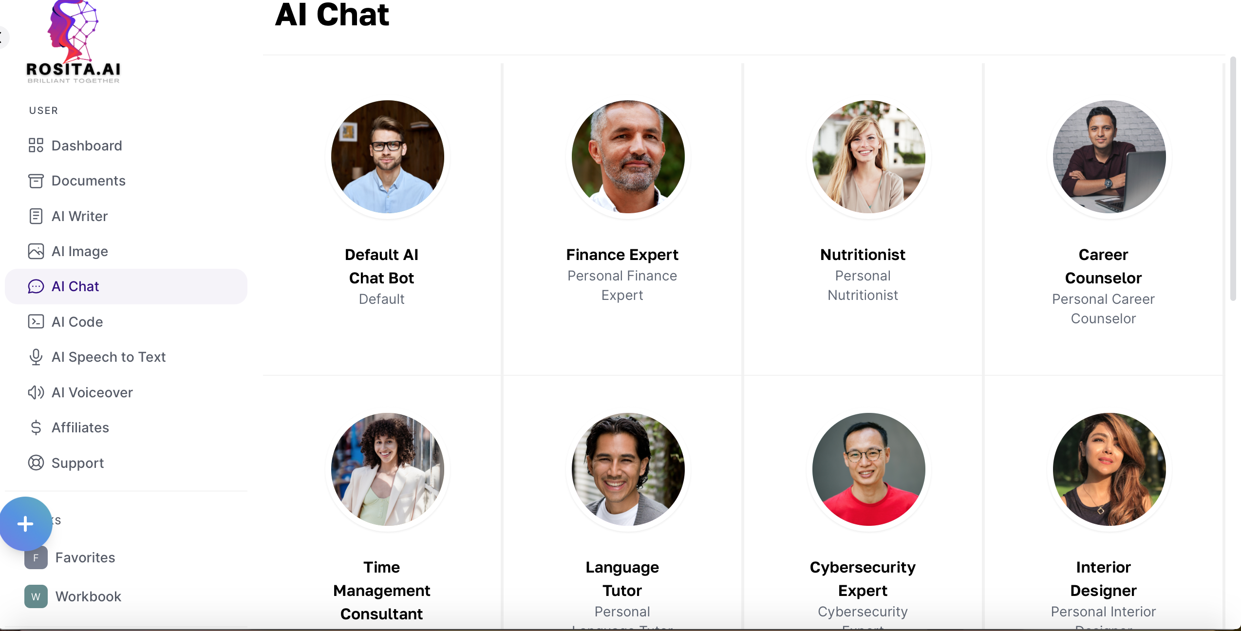 screenshot of Rosita.Ai