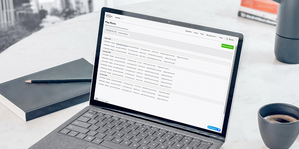 screenshot of Roubler