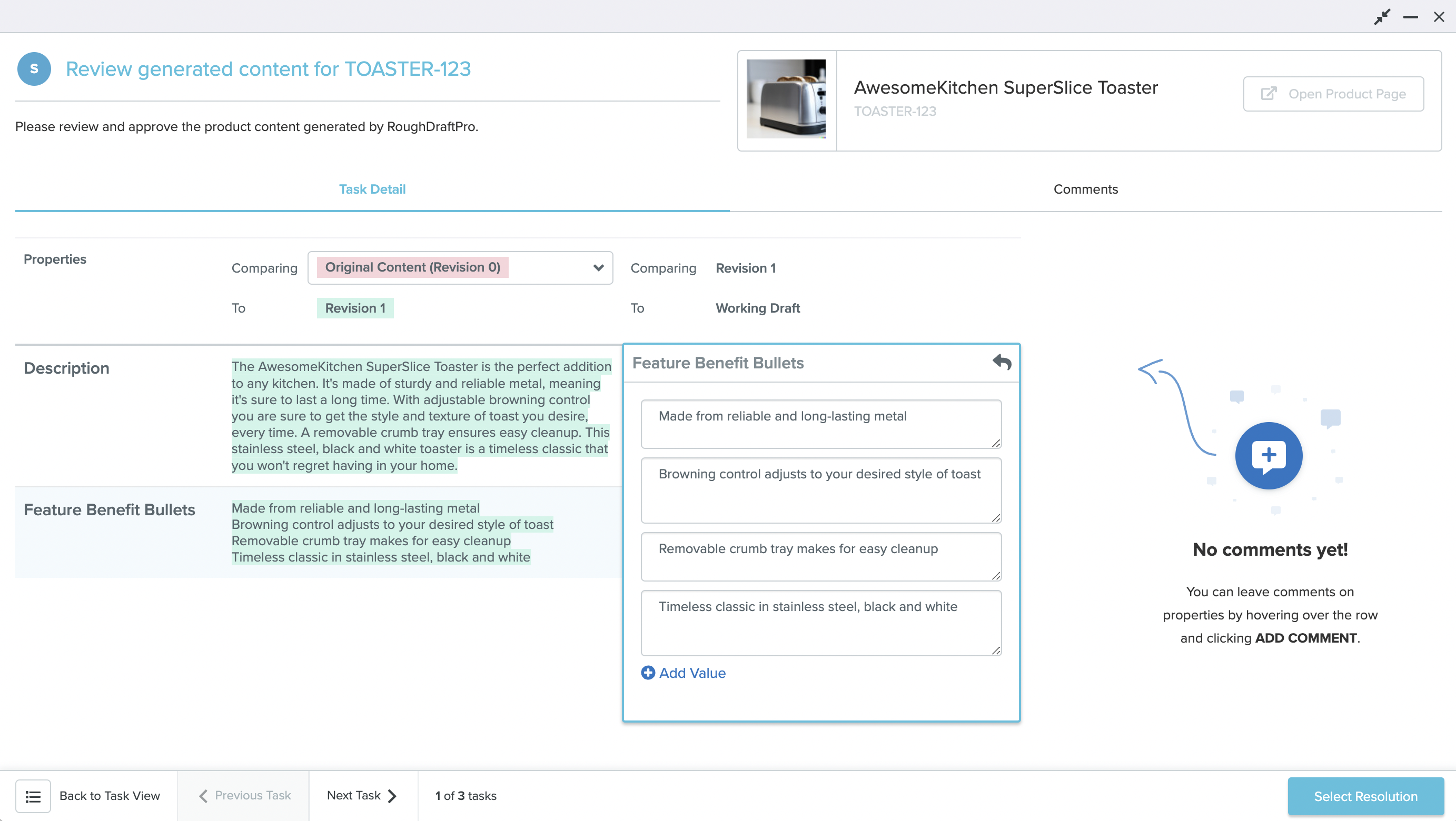 screenshot of RoughDraftPro