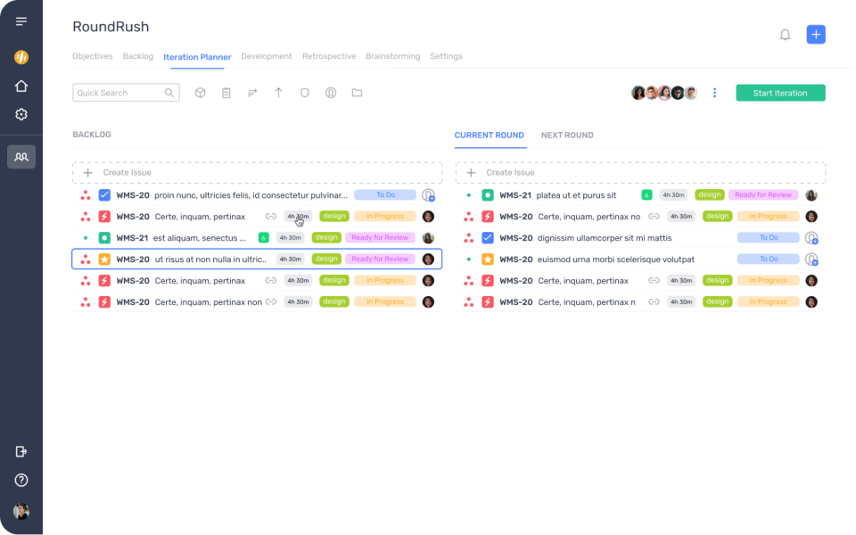screenshot of Roundrush
