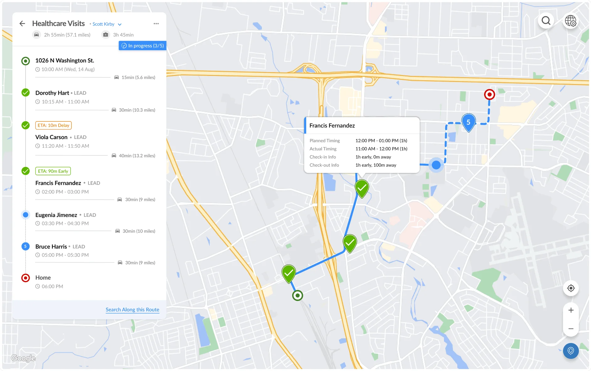 screenshot of RouteIQ