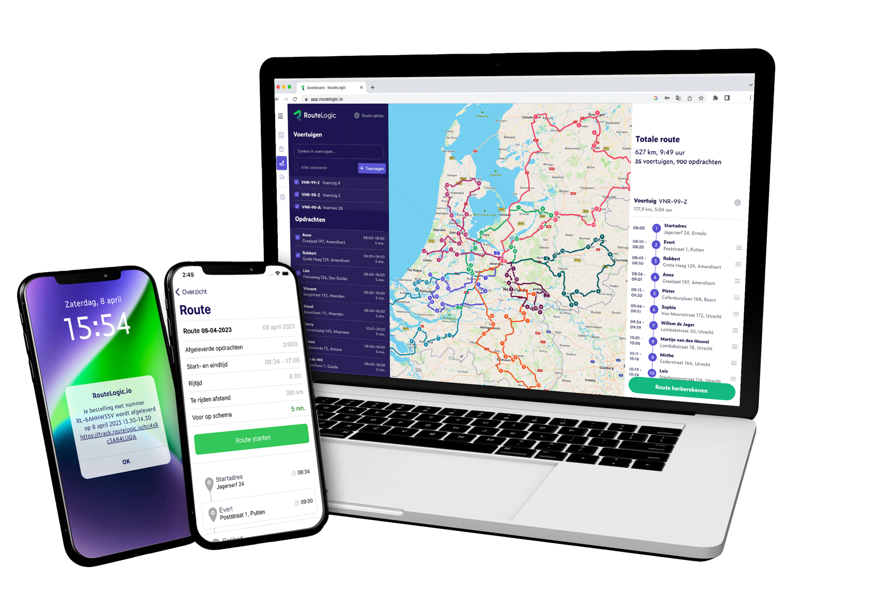 screenshot of RouteLogic