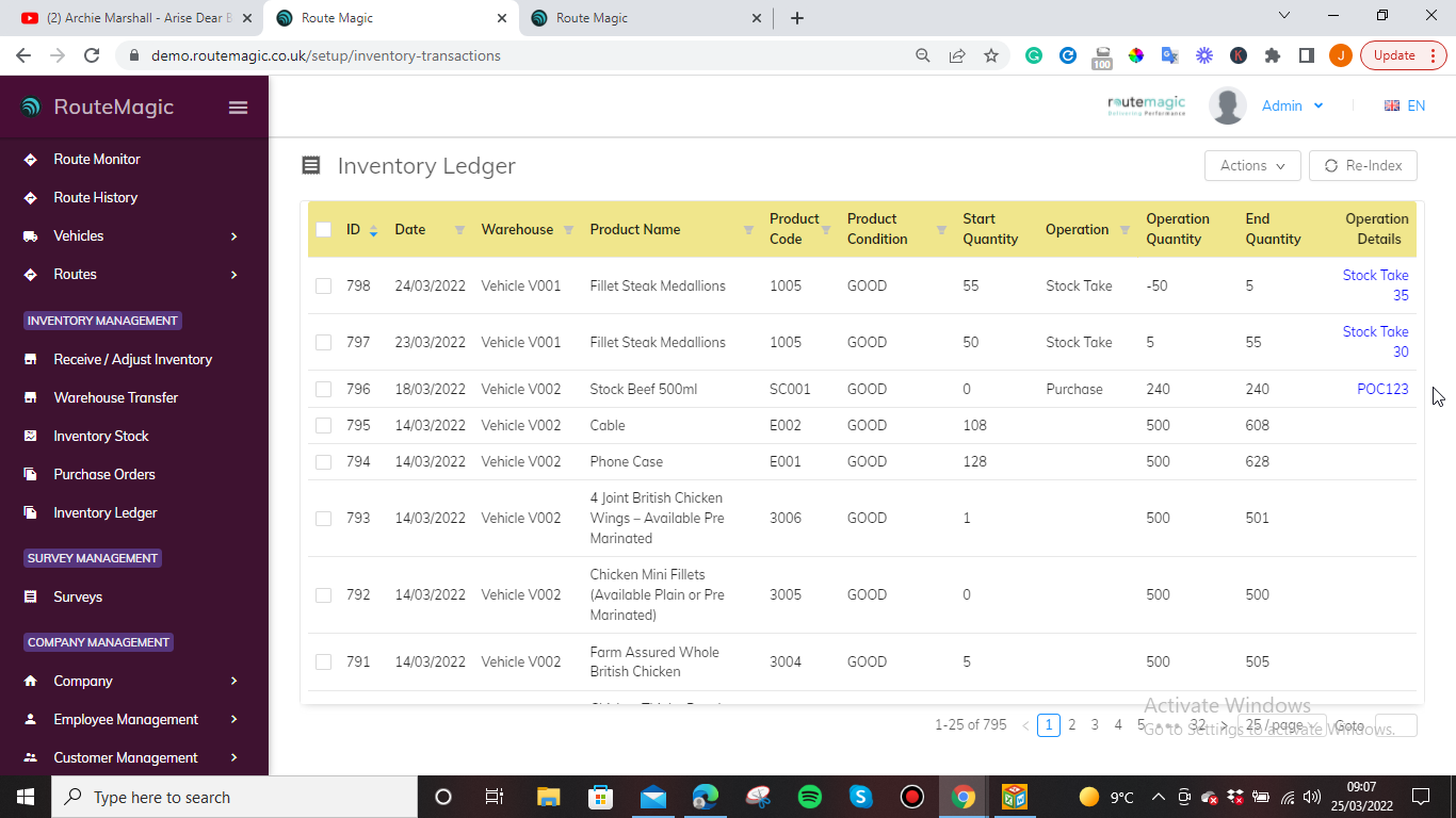screenshot of RouteMagic