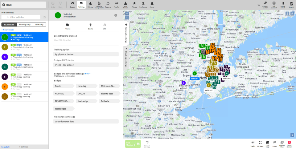 screenshot of RouteManager
