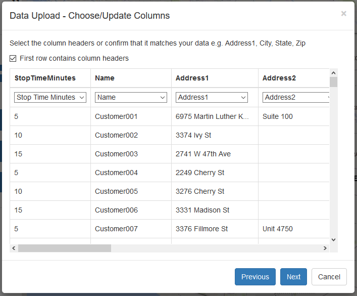 screenshot of RouteSavvy