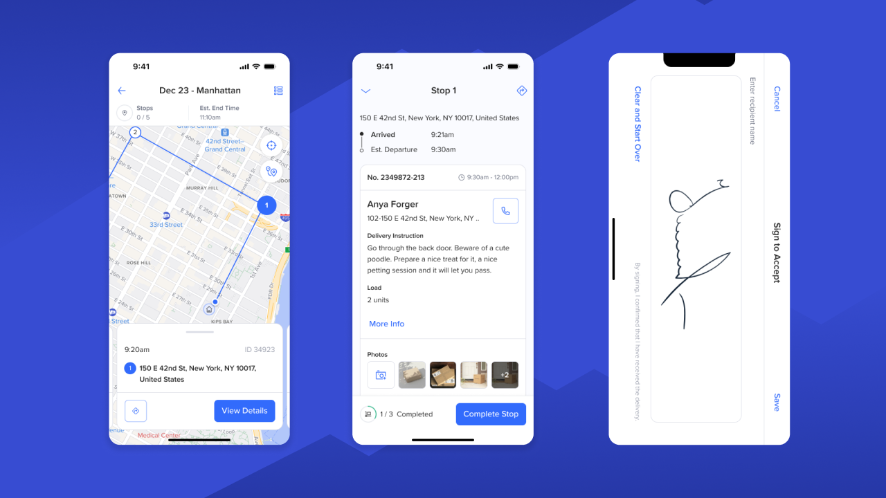 screenshot of Routific