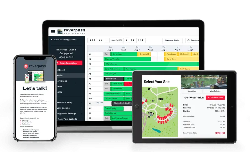 screenshot of RoverPass