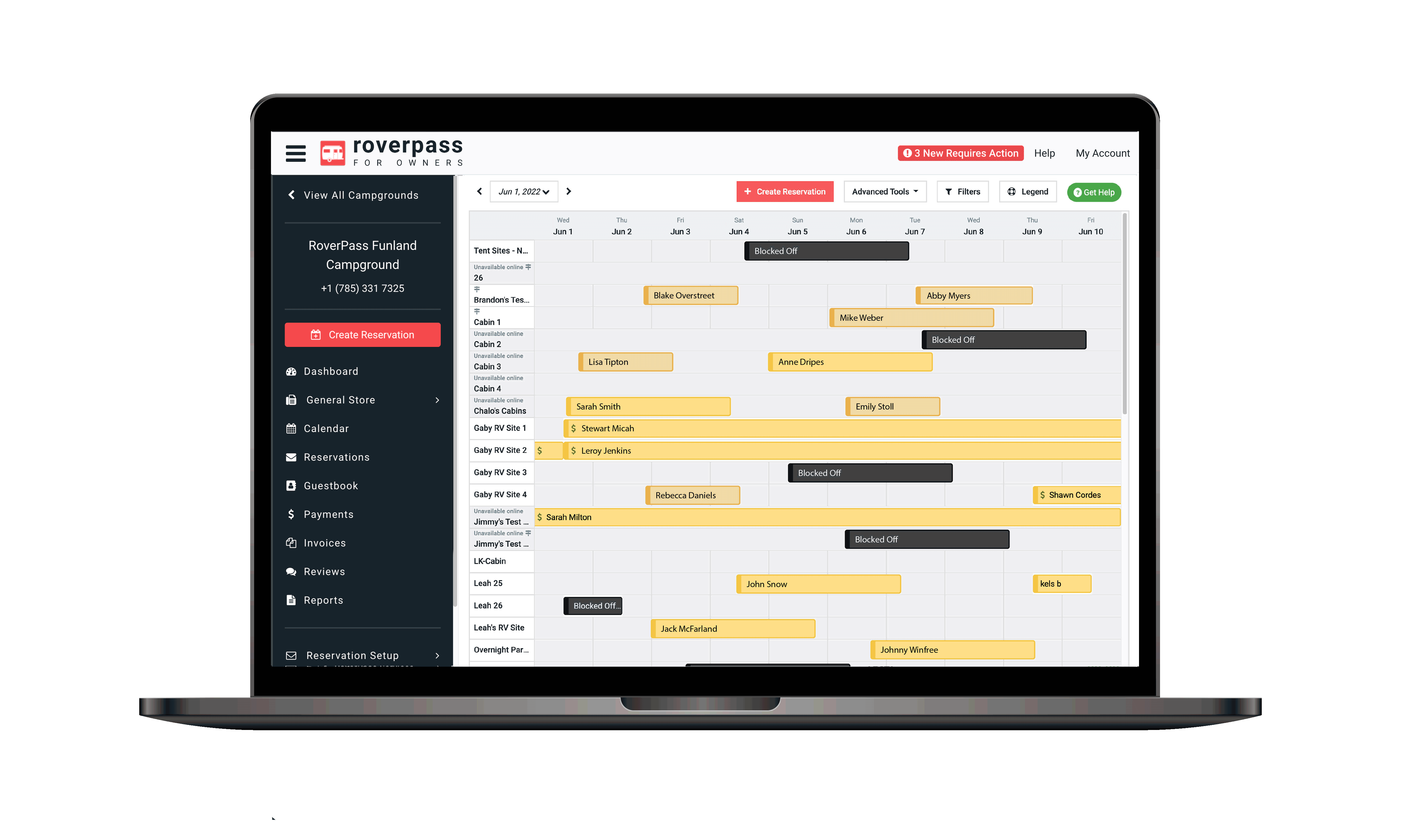 screenshot of RoverPass