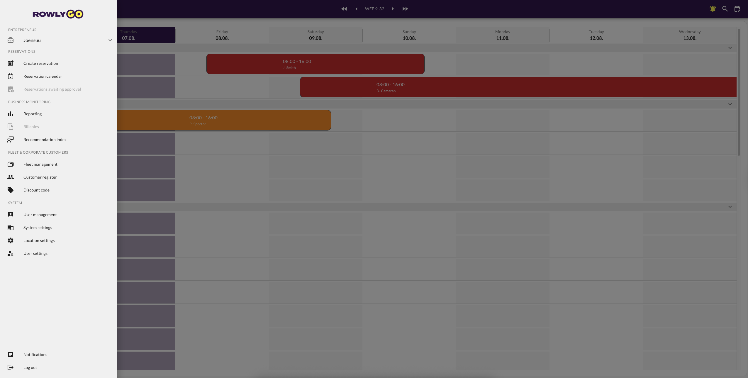 screenshot of RowlyGO