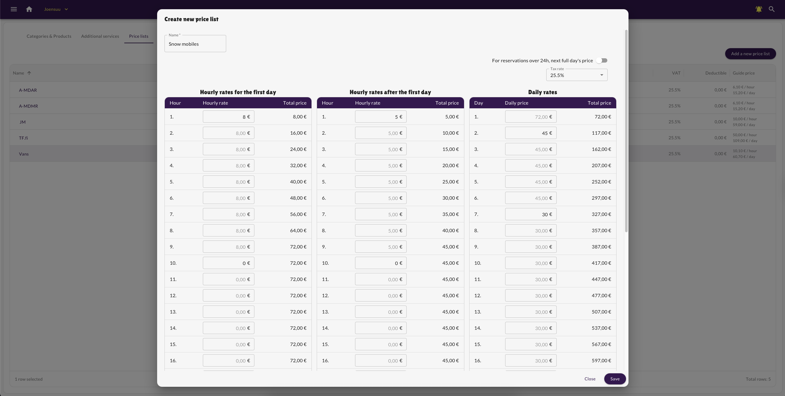 screenshot of RowlyGO