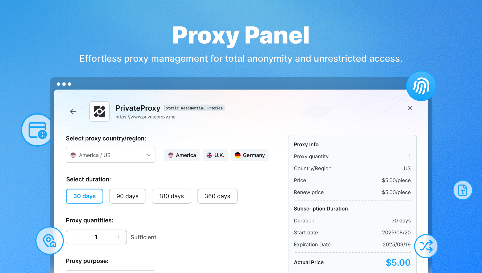 screenshot of RoxyBrowser