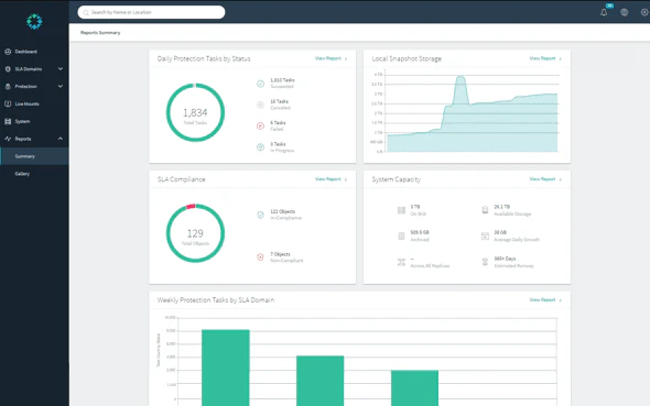 screenshot of Rubrik