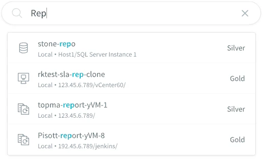 screenshot of Rubrik