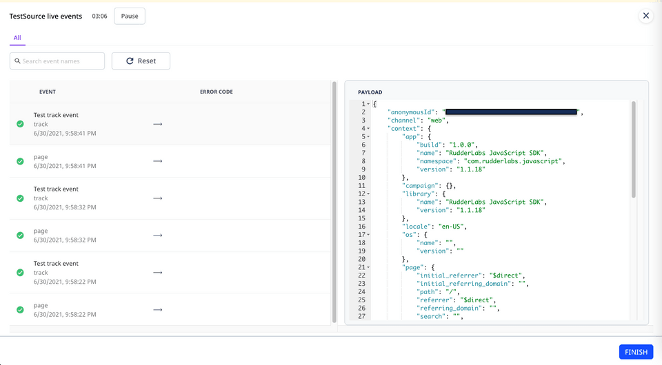 screenshot of RudderStack