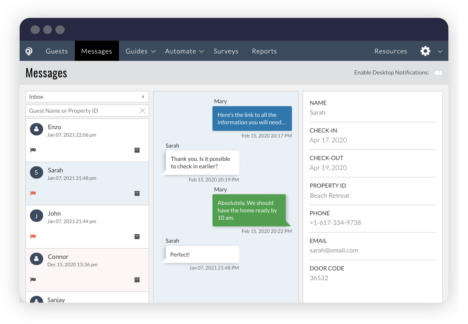 screenshot of RueBaRue