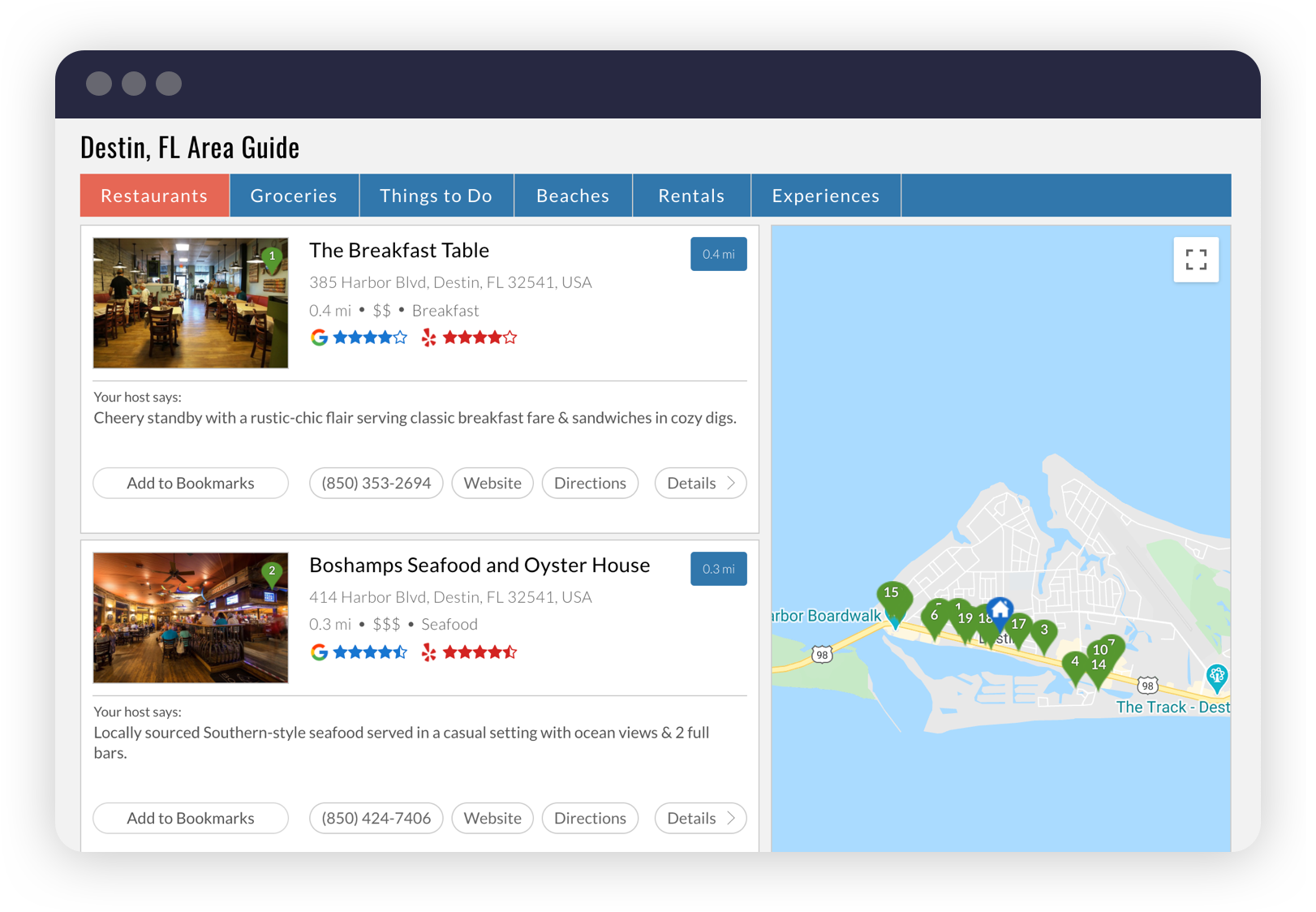 screenshot of RueBaRue