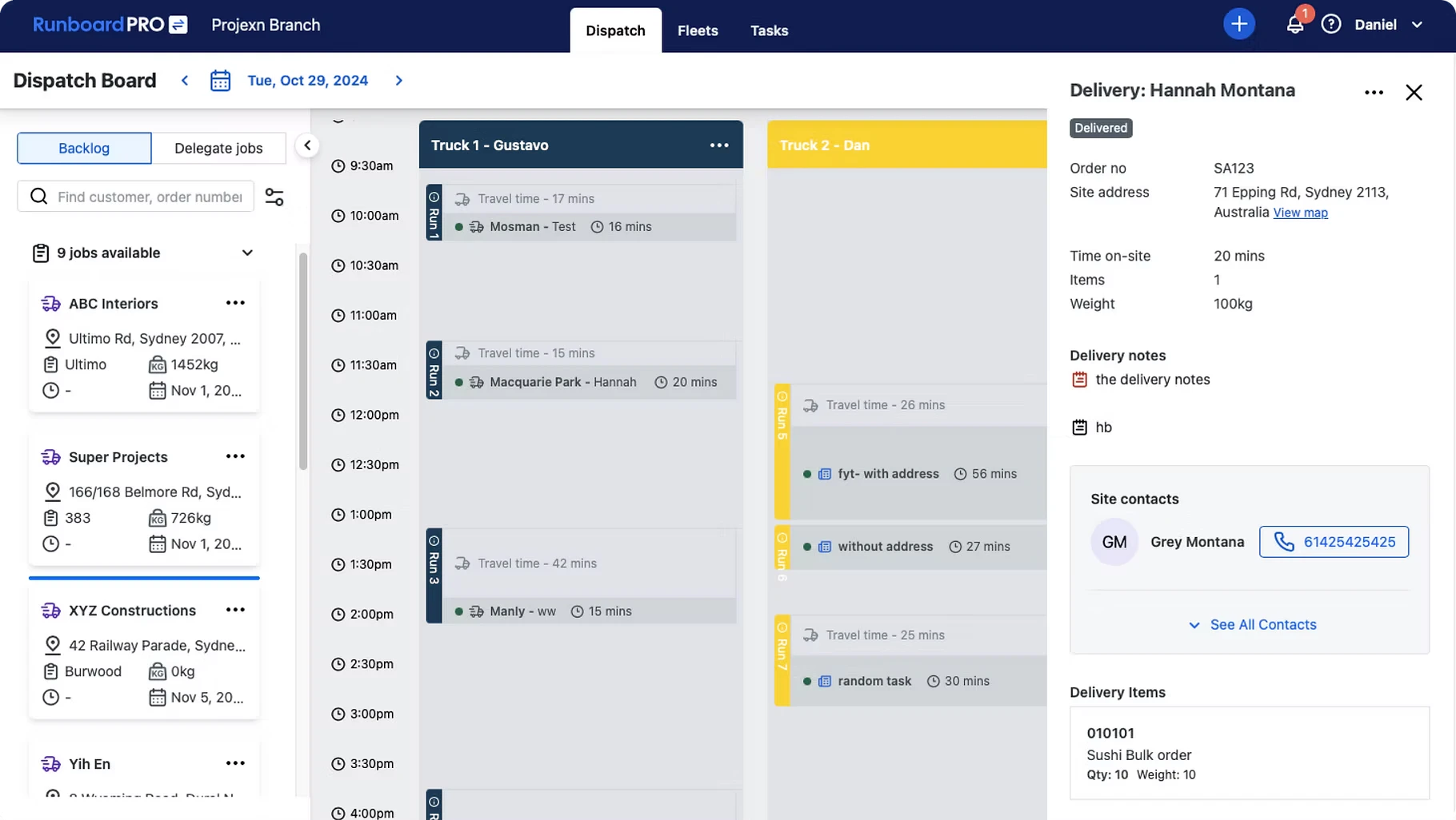 screenshot of RunboardPRO