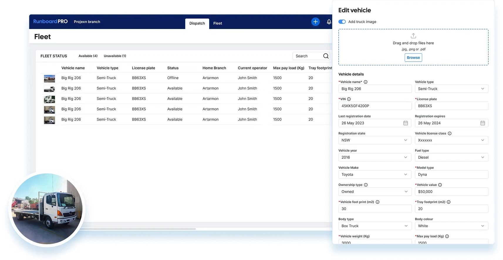 screenshot of RunboardPRO