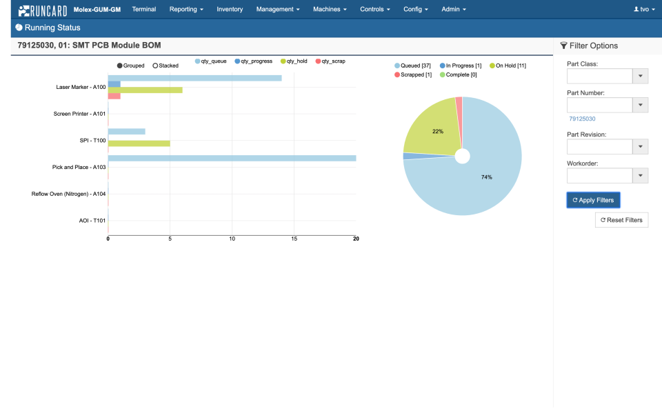 screenshot of Runcard