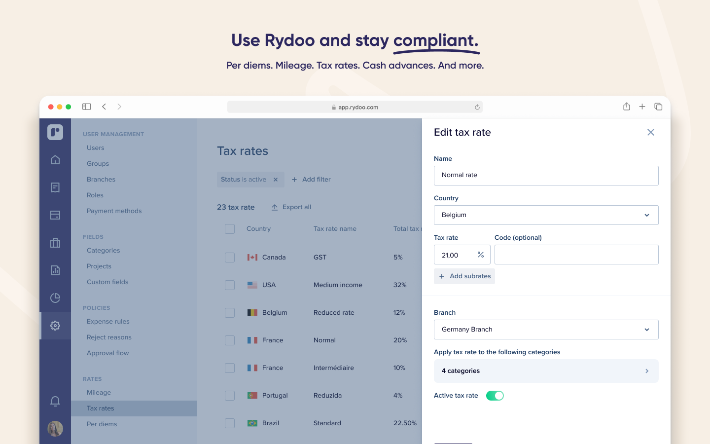screenshot of Rydoo