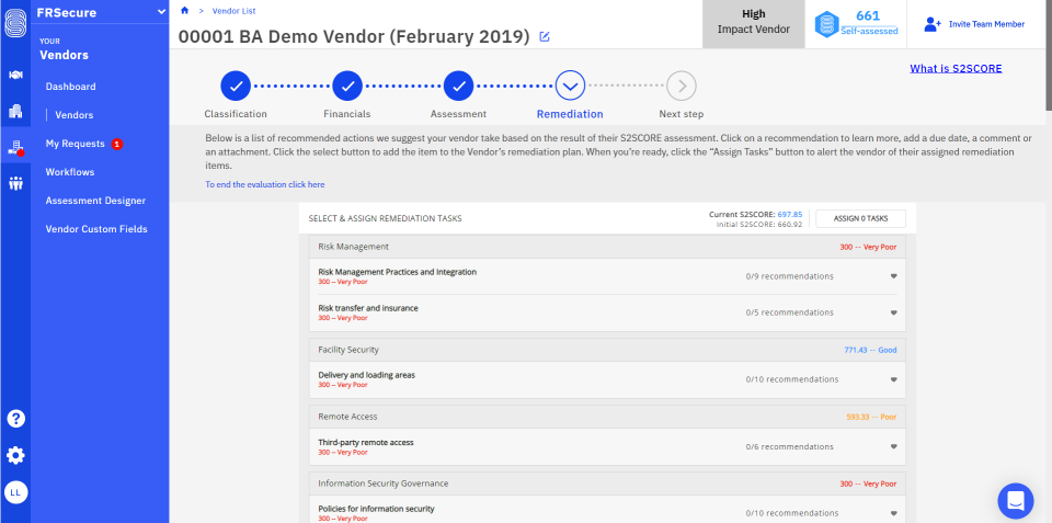 screenshot of S2Vendor
