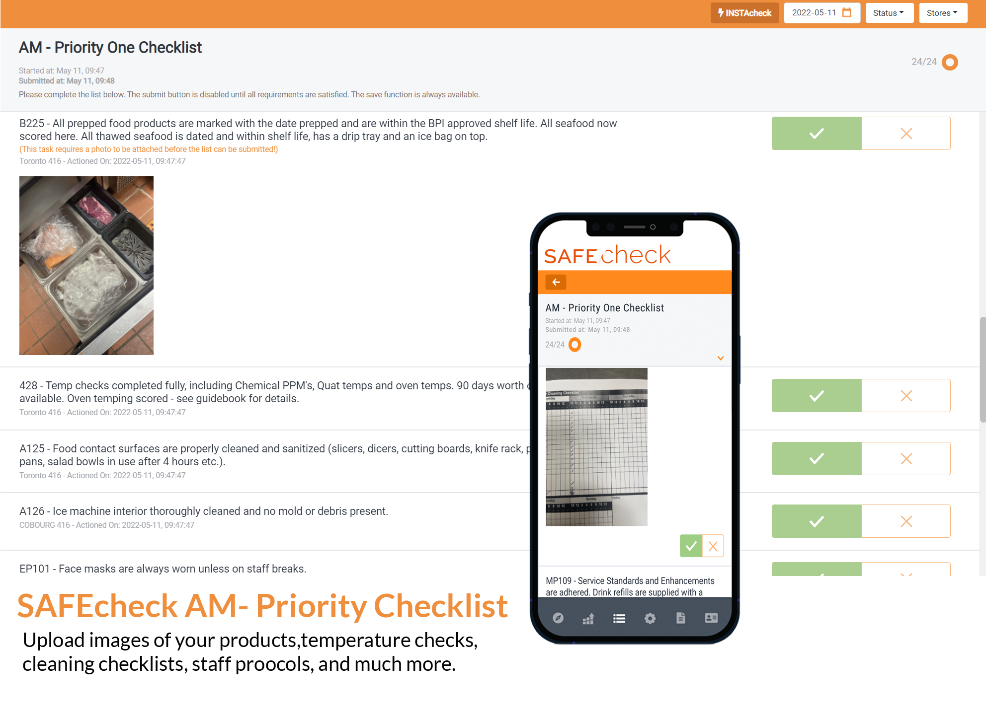 screenshot of SAFEcheck