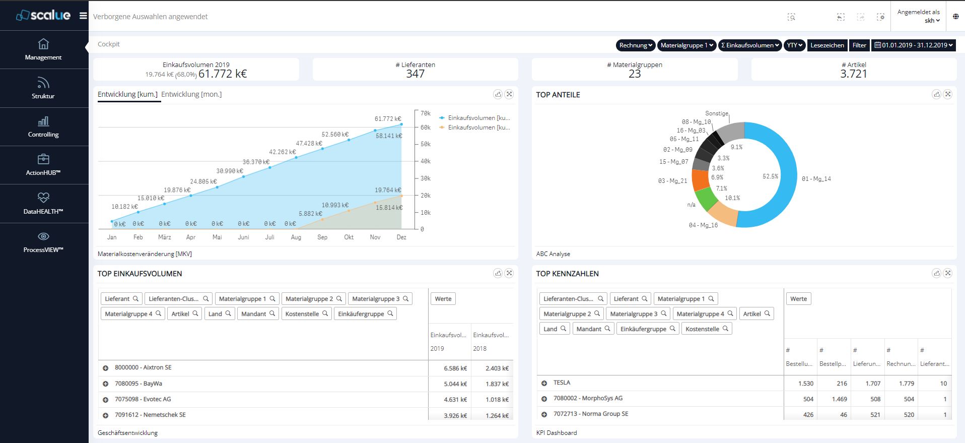 screenshot of SCALUE