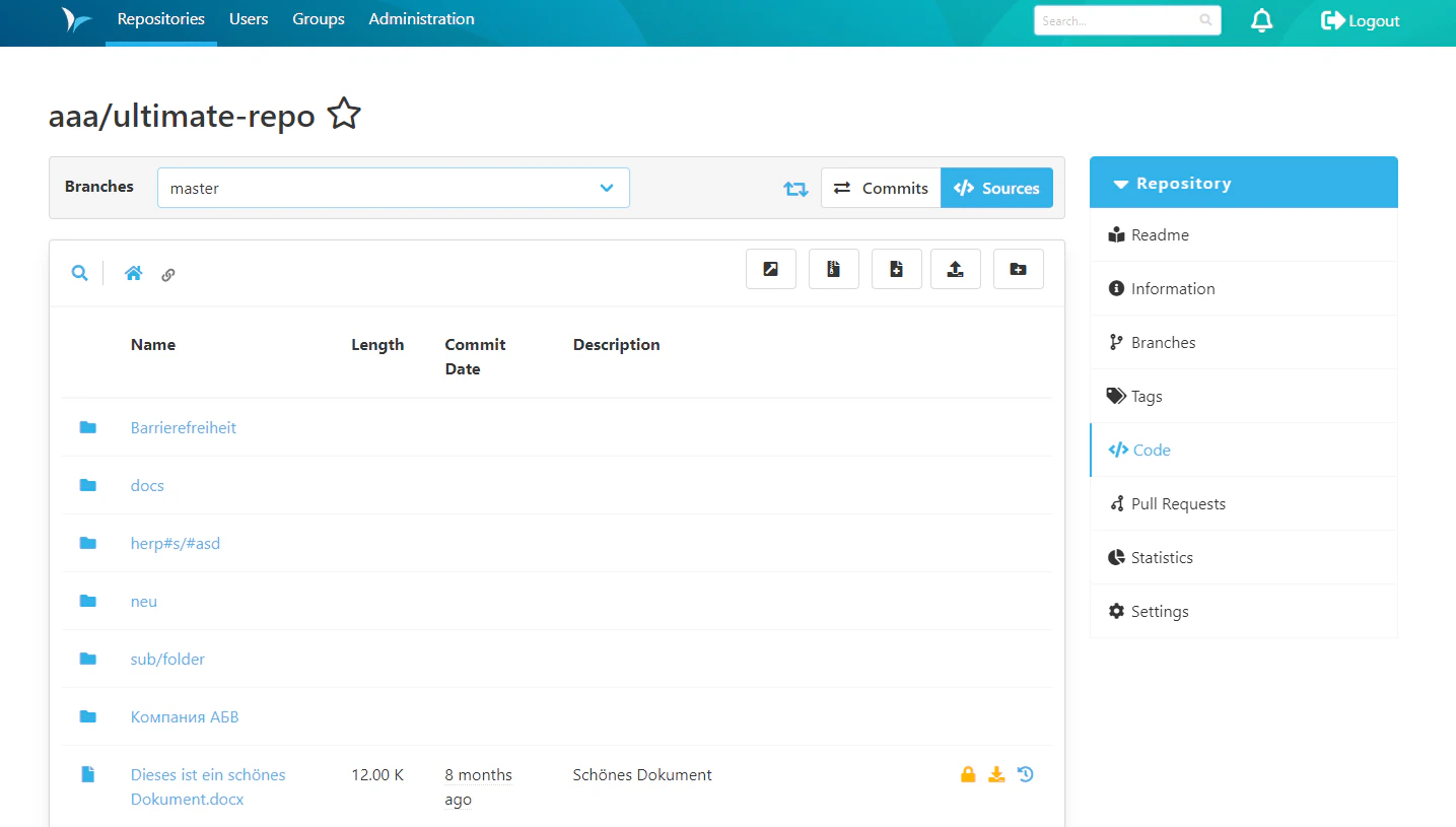 screenshot of SCM-Manager