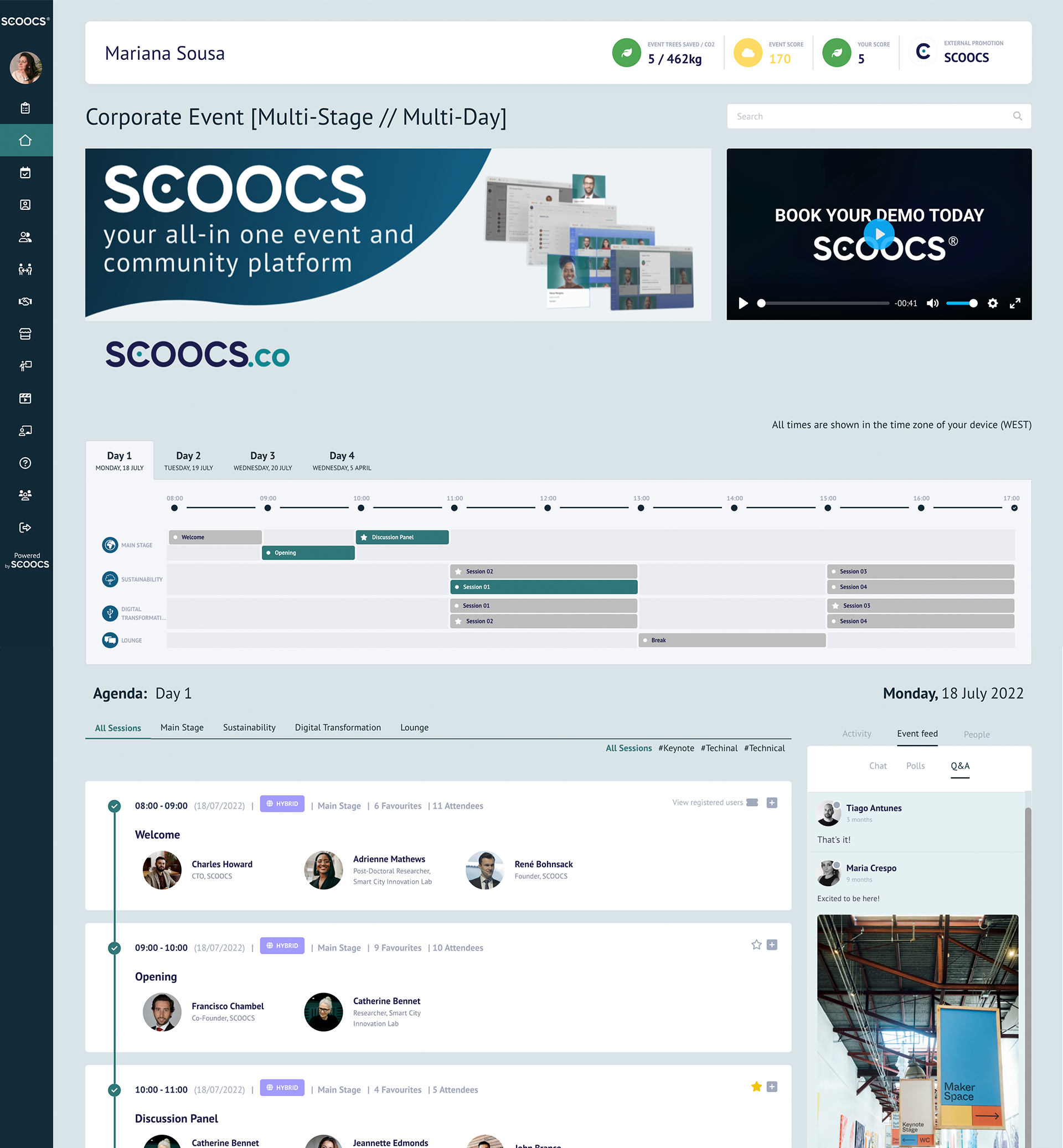screenshot of SCOOCS