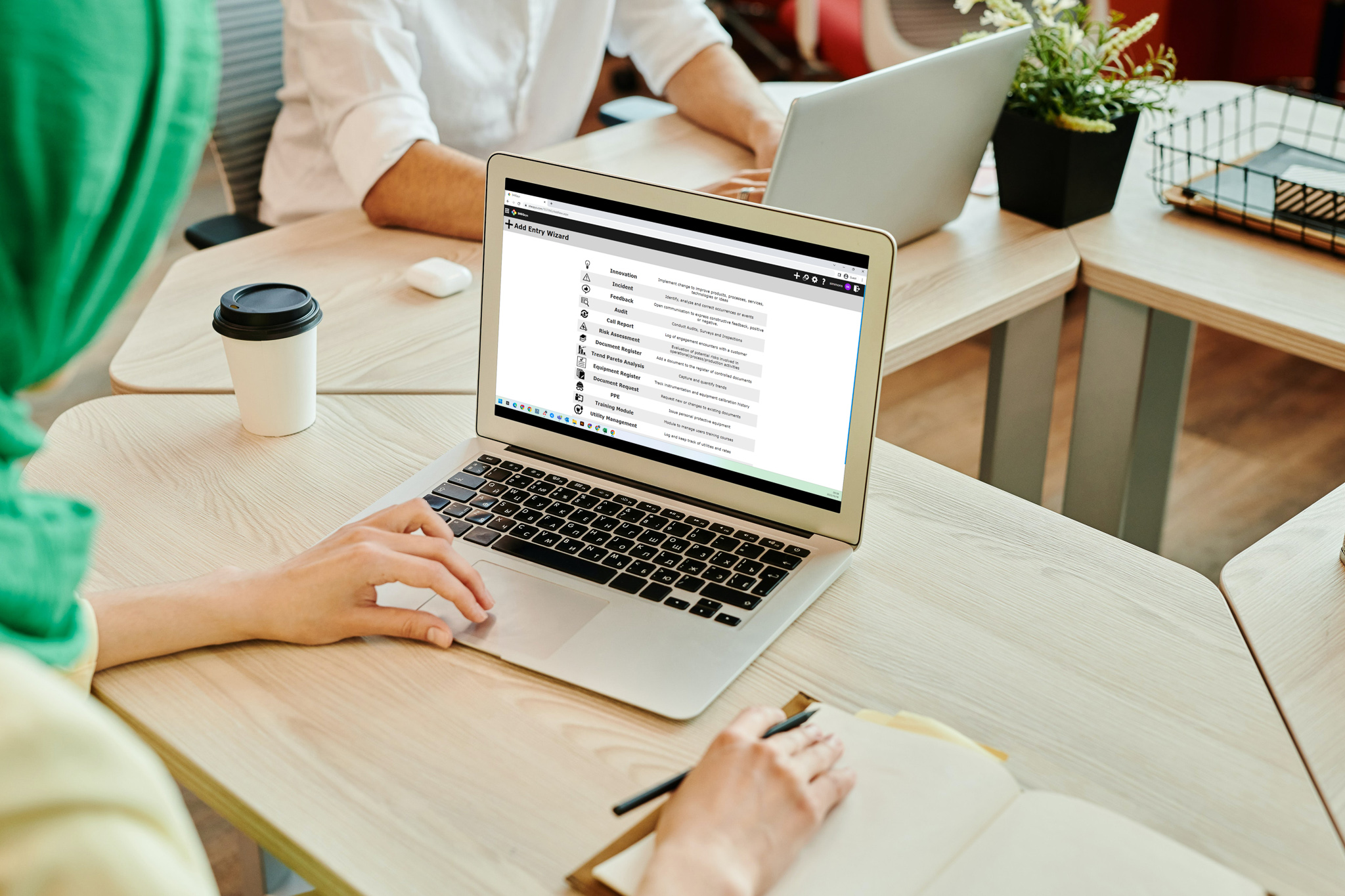 screenshot of SHEQsys