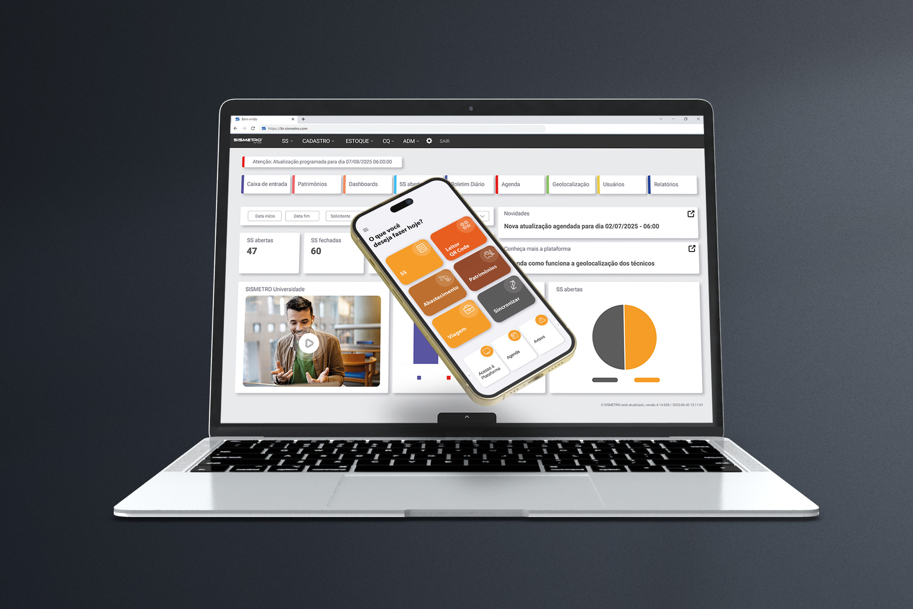 screenshot of SISMETRO