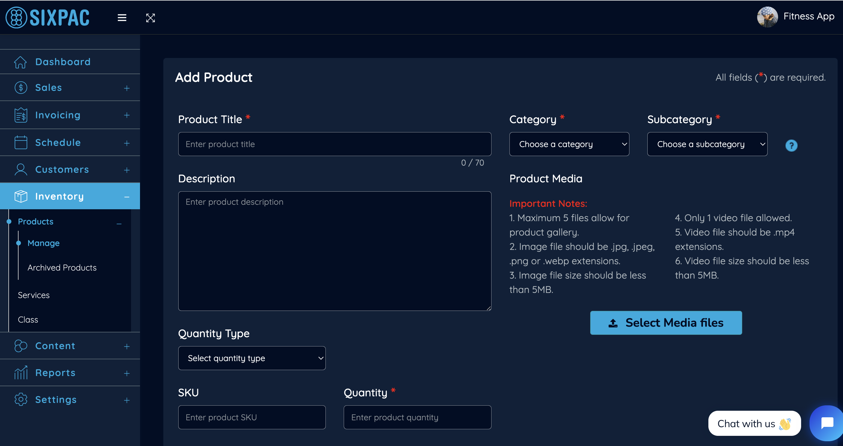screenshot of SIXPAC