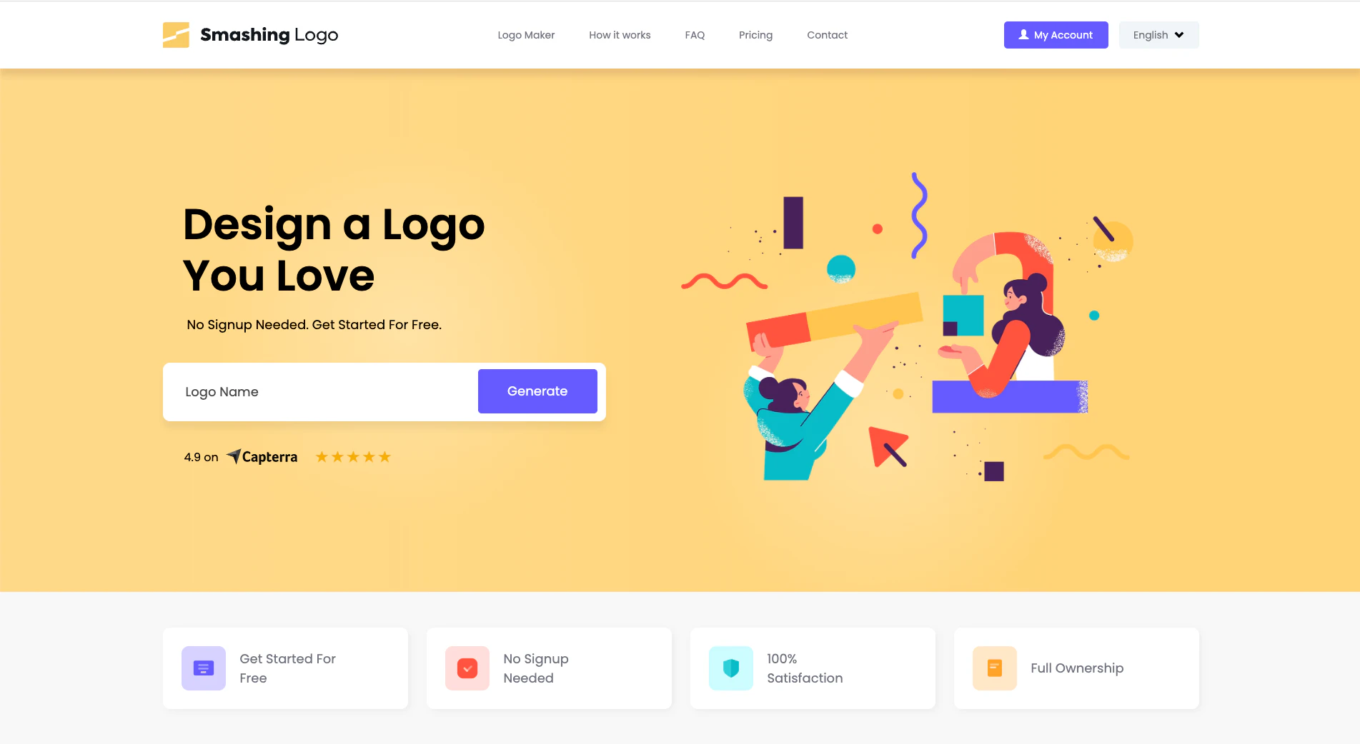 screenshot of SMASHINGLOGO