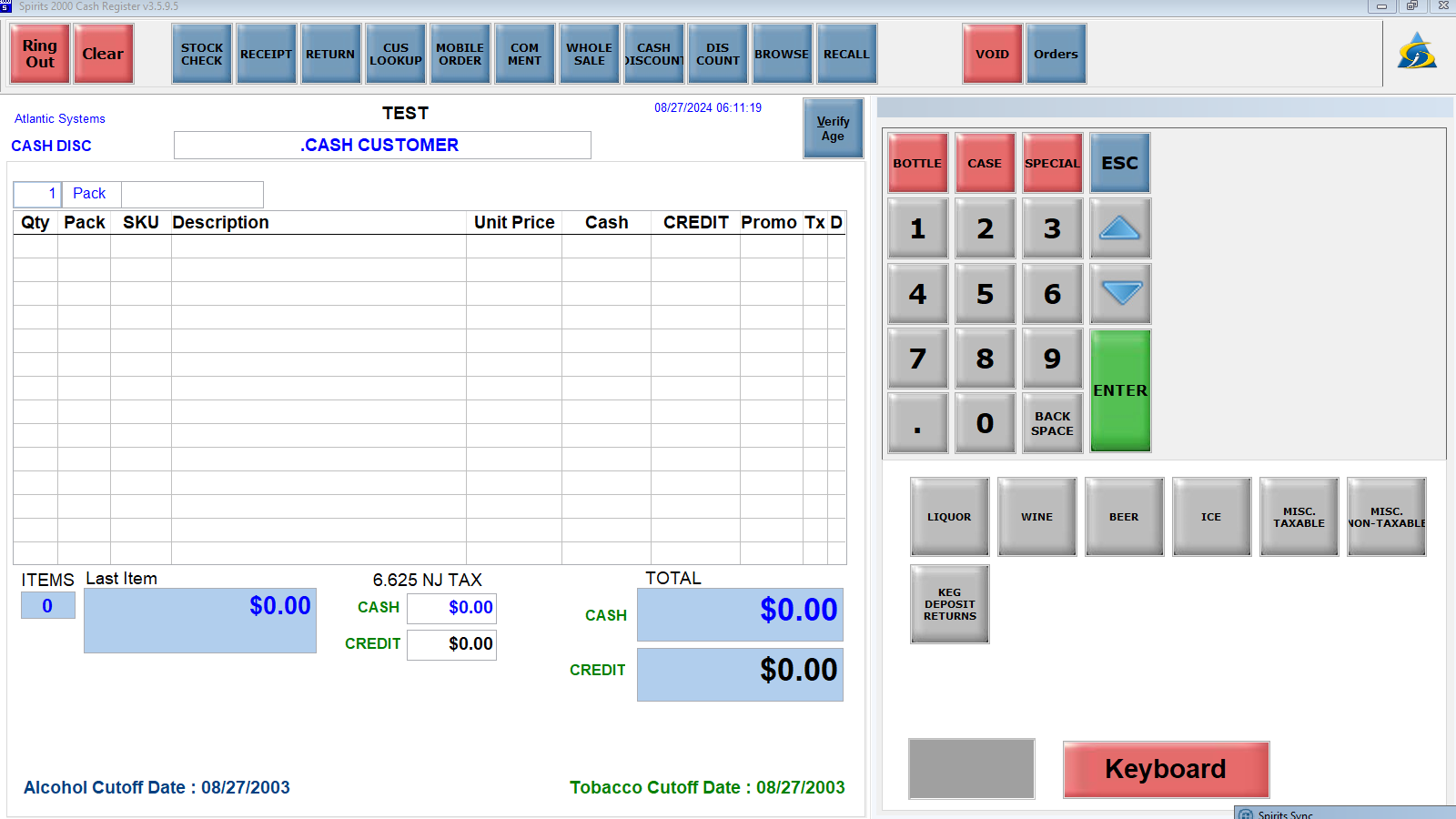 screenshot of SPIRITS