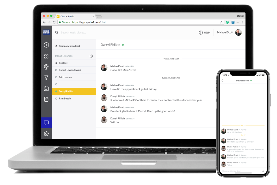 screenshot of SPOTIO