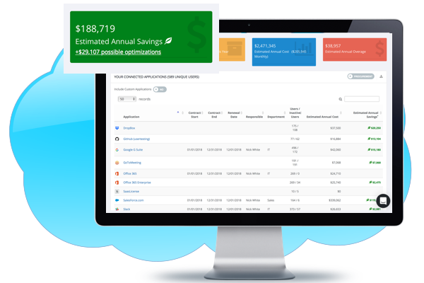 screenshot of SaaSLicense