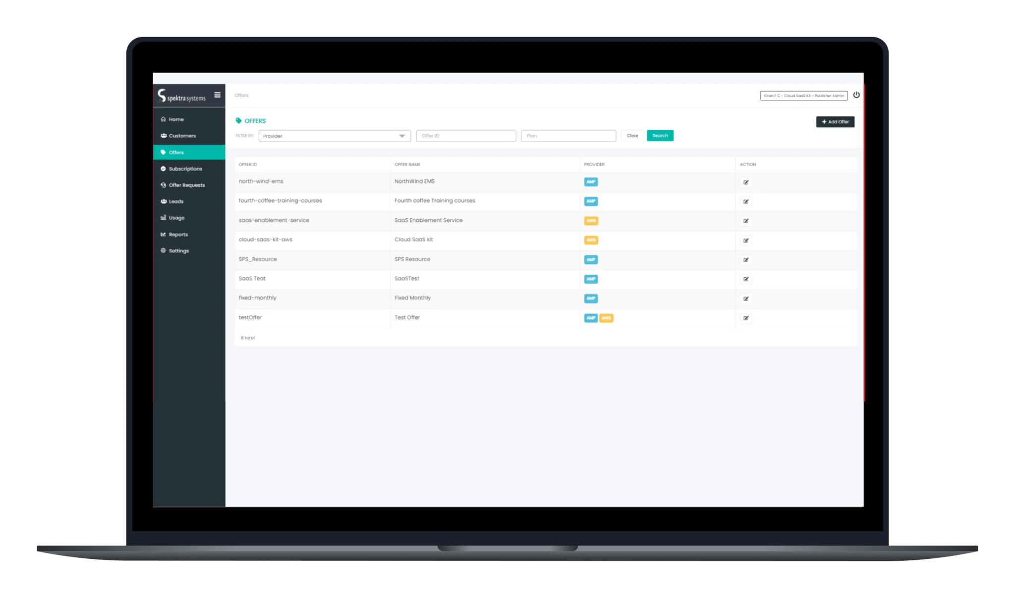 screenshot of SaaSify