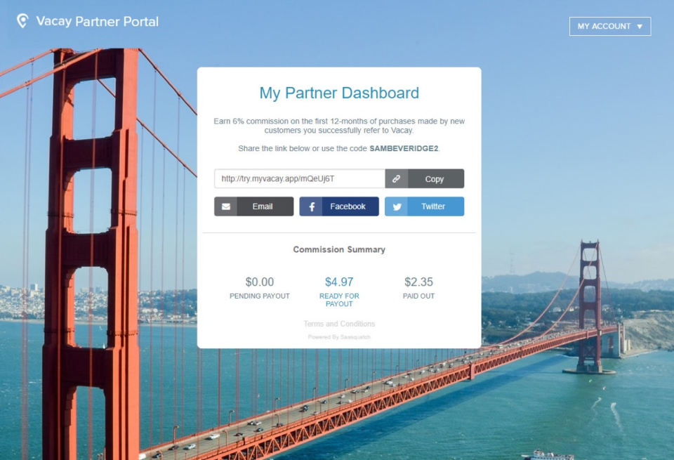 screenshot of SaaSquatch