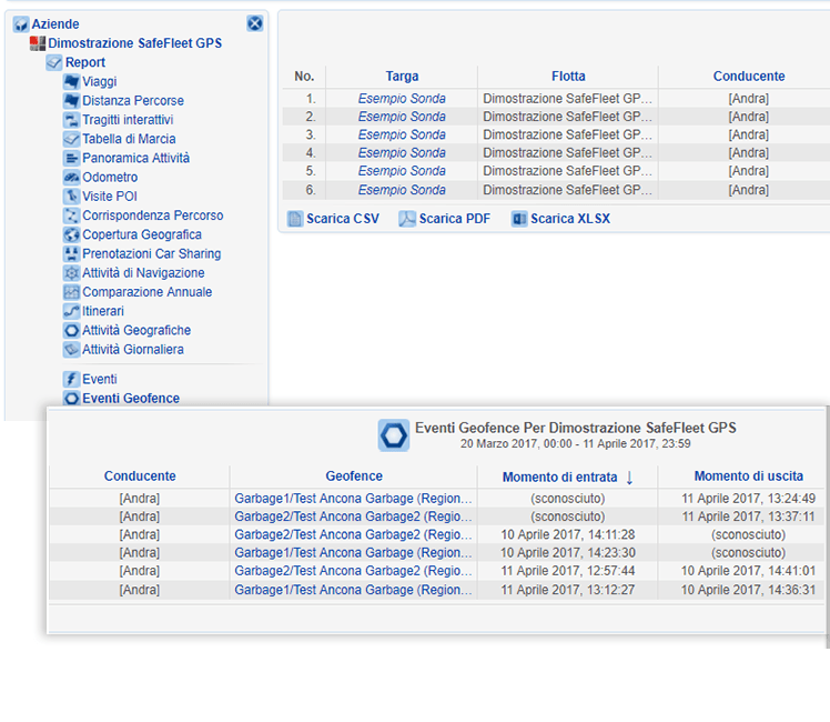 screenshot of SafeFleet
