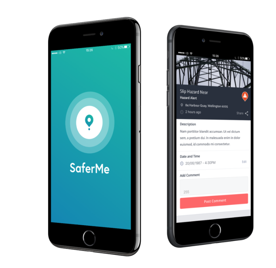 screenshot of SaferMe
