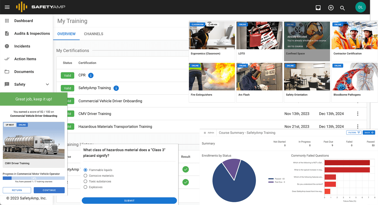 screenshot of SafetyAmp