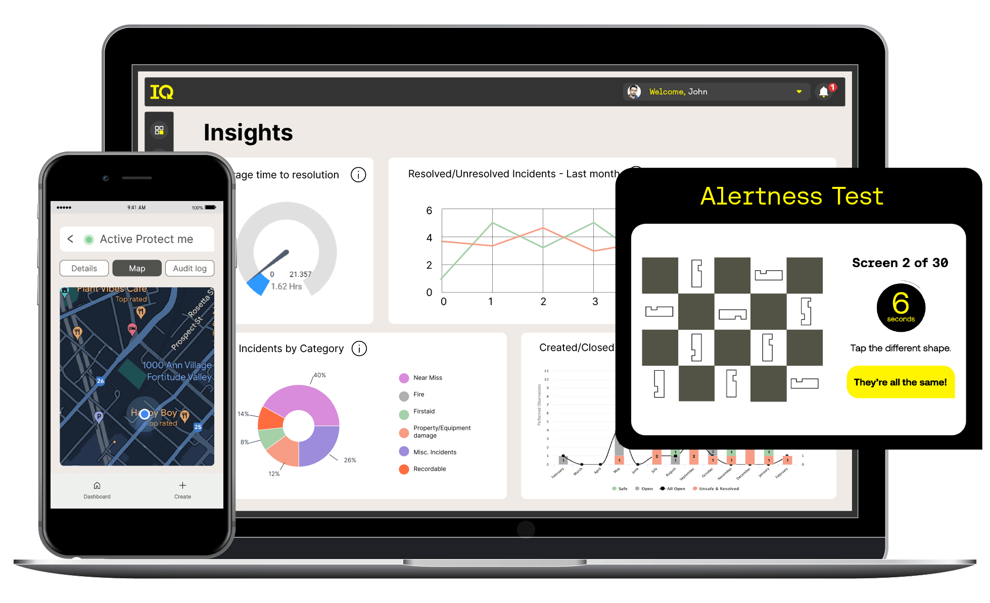 screenshot of SafetyIQ
