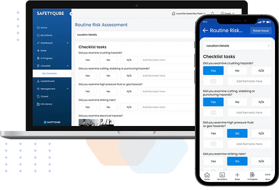 screenshot of SafetyQube